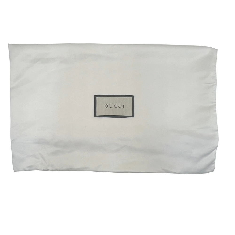 GUCCI Horsebit Bucket Bag Shoulder Leather Drawstring White Ivory White - Picture 8 of 8